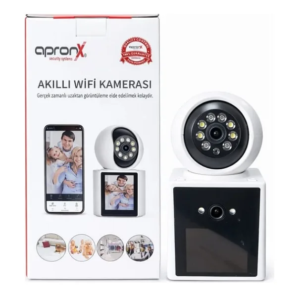 Apronx AX-BN220 3Mp 2K 2.8" Lcd Wi-Fi IP Bebek / Çocuk Güvenlik Kamerası