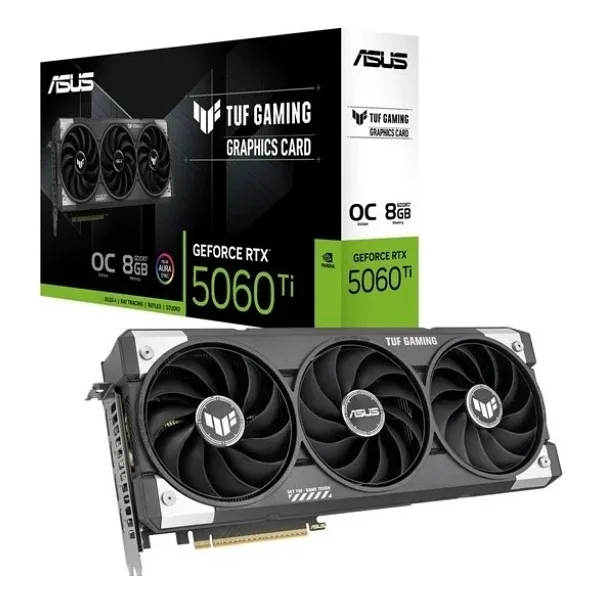 Asus RTX 5060 TI TUF Gaming OC Edition TUF-RTX5060TI-O8G-GAMING 128 Bit GDDR7 8 GB Ekran Kartı