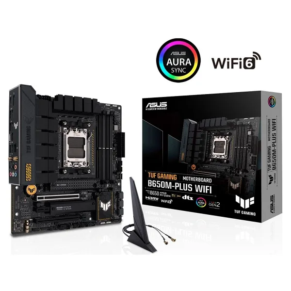 Asus TUF Gaming B650M-PLUS Wi-Fi AMD AM5 DDR5 Micro ATX Anakart