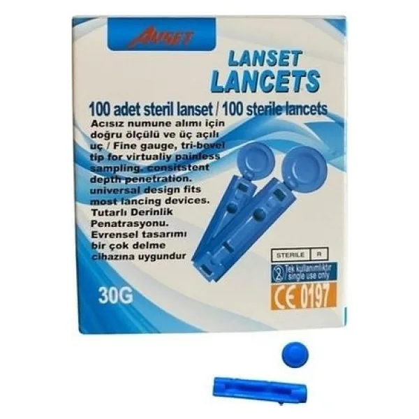 Ayset Steril Lanset 100'lü Kutu 1 Adet
