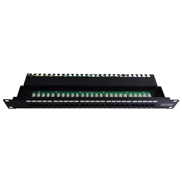 Beek 25 Port Cat 3 Isdn Patch Panel, Zirhsiz, 8P4c, Lsa, 1U, Kabinete Monte EdilebilirBeek Cat 3 Isdn Patch Panel, Unshielded, 25-Port Rj45, 8P4c, Lsa, 1U, Rack Mount