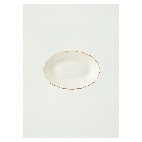 Bella Maison Victoria Gold 20 cm Porselen Sunum Tabağı