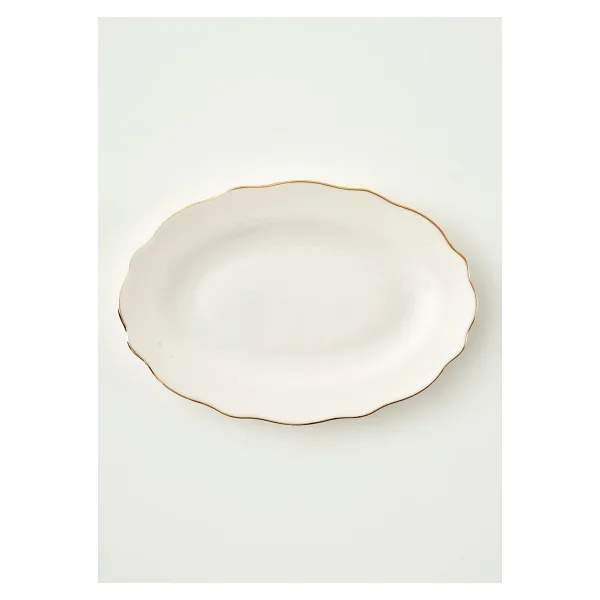 Bella Maison Victoria Gold 30 cm Porselen Sunum Tabağı