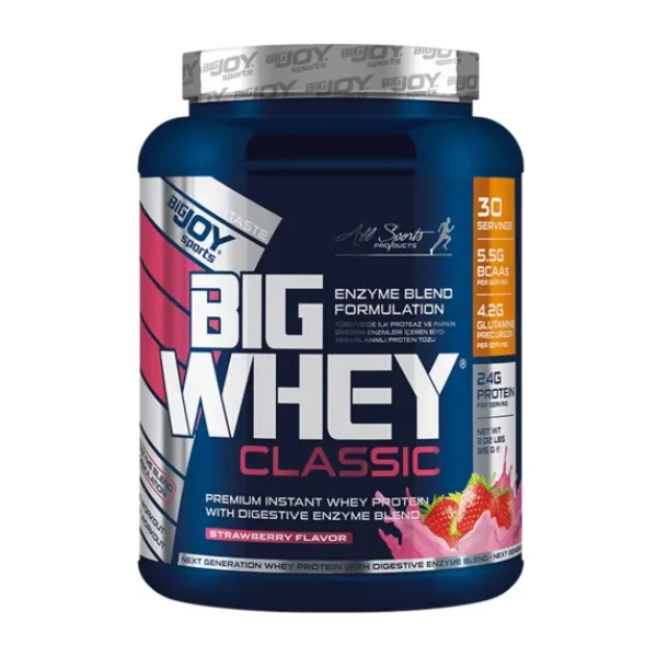 BigJoy BigWhey Classic 915 gr Çilek Aromalı Whey Protein Tozu
