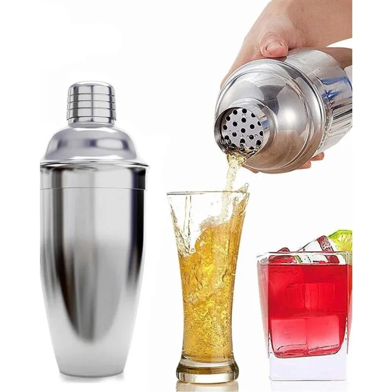 Biradlı Çelik Kokteyl Shaker 350cc