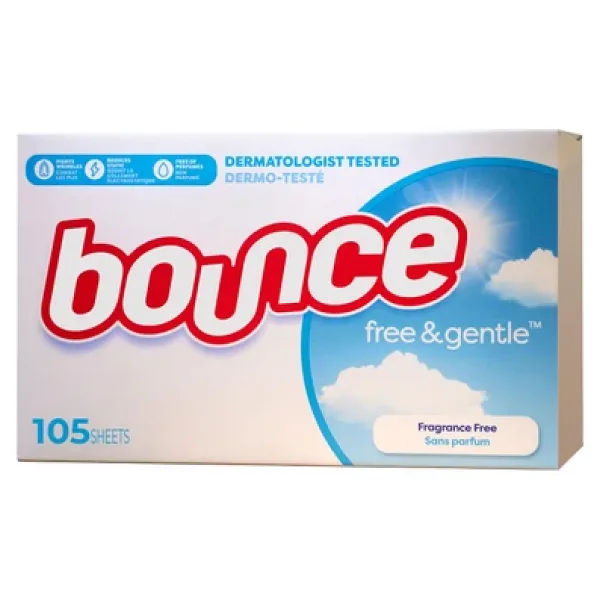 Bounce Free & Gentle Kurutma Makinesi Mendili 105 Adet