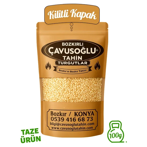 Bozkırlı Çavuşoğlu Kavrulmamış Çiğ Beyaz Susam 100 gr