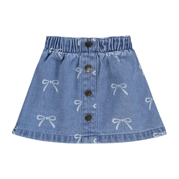 Civil Baby Fiyonk Empirmeli Kot 6-18 Ay Etek - Mavi 9-12 Ay