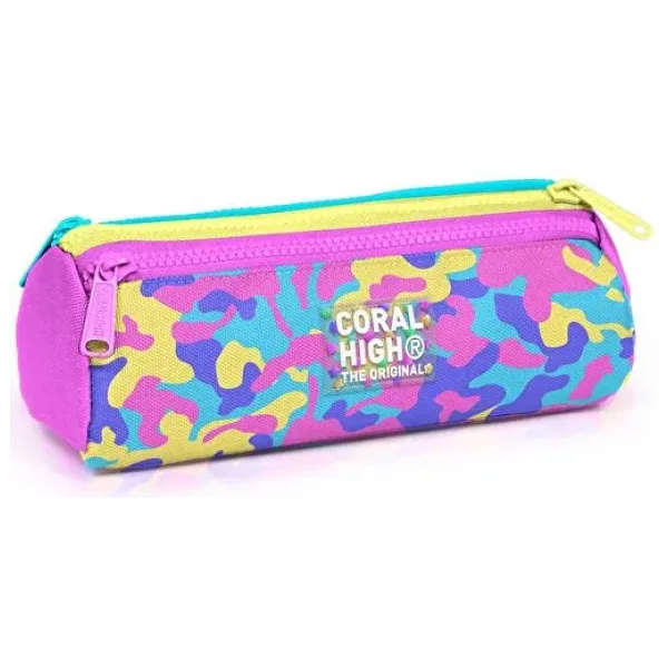 Coral High 31001 Kamuflaj Desenli 3 Bölmeli Kalemlik