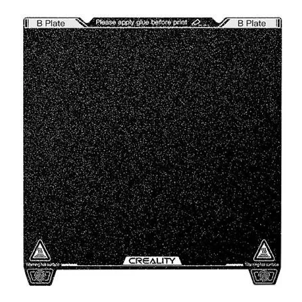 Creality K1 Max Peı Yay Çeliği Tabla 315x310 Yumuşak Manyetik Etiket Hariç