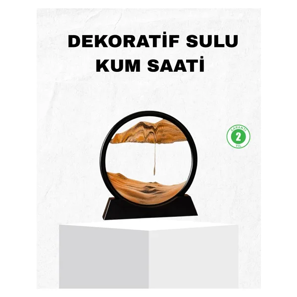 Dekoratif Kum Saati - Şık Masa Üstü Aksesuar, Dayanıklı Malzeme, Modern ve Klasik Tasarım