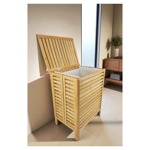 Digithome Bambu Çamaşır Kirli Sepeti Banyo Düzenleyici - DB-0034