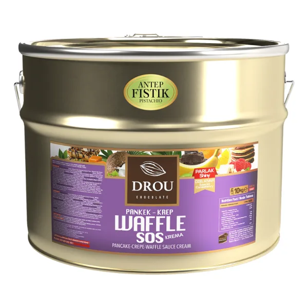 Drou Chocolate Antep Fıstıklı Waffle Sos 10 Kg