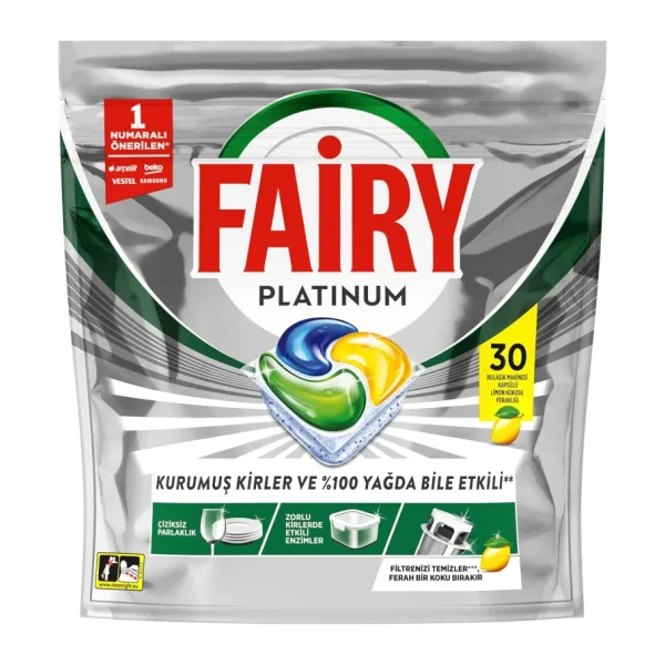 Fairy Platinum Bulaşık Makinesi Tableti 30'lu