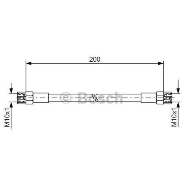 FREN HORTUMU; ARKA. 200.00 MM BOSCH-1987476062 BOSCH-1987476062