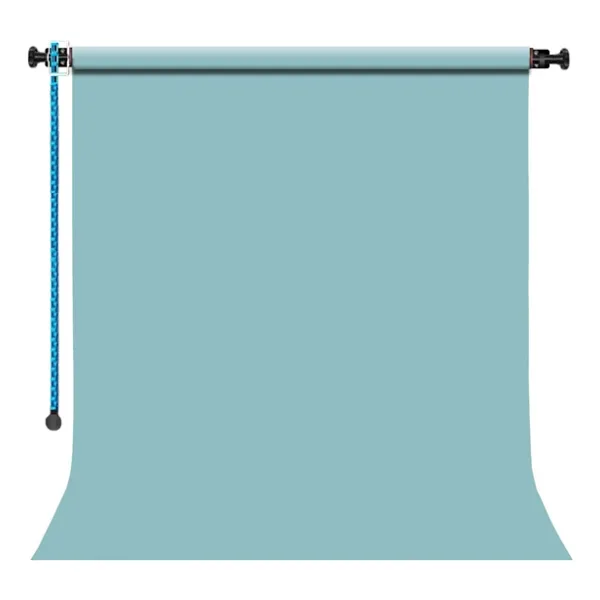 GDX Sabit Sky Blue Kağıt Fon Seti 2.70x11m Makaralı Duvar Tavan Tipi Sonsuz Stüdyo Fonu