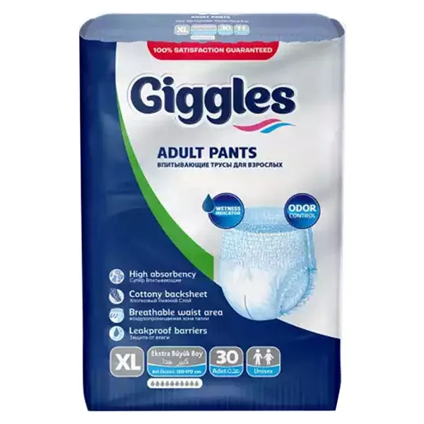 Giggles Emici Külot Ekstra Büyük Boy XL 30'lu Hasta Bezi