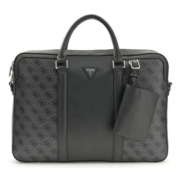 Guess Siyah - Antrasit Erkek Laptop Çantası Milano