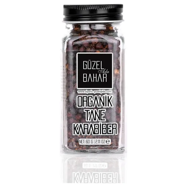 Güzel Ada Gıda Organik Tane Karabiber 60 gr