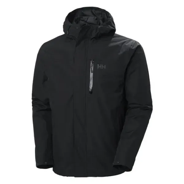 Helly Hansen Juell 3IN1 HHA.53679-990 Kapüşonlu Siyah Erkek Mont