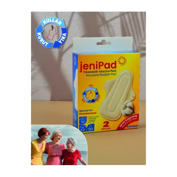 JeniPad W.Beside Ultra Emici Yıkanabilir Kadın Mesane Pedi 2 Adet
