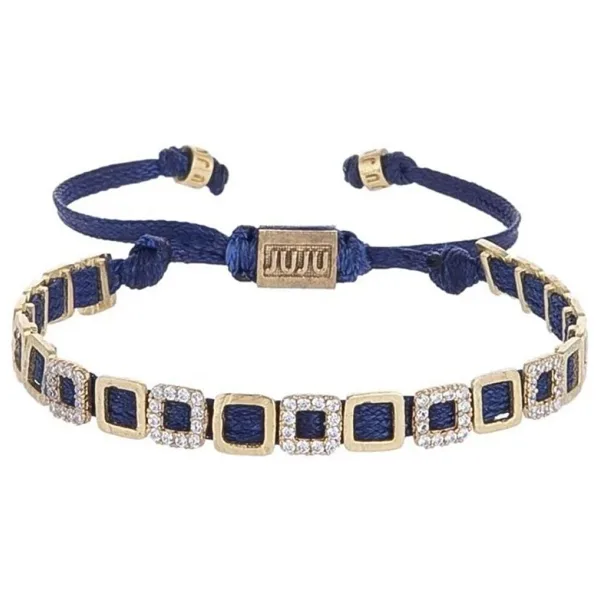 Juju Bronz Mini Square Bracelet With Stones
