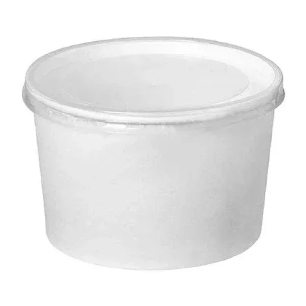 Kapaklı Karton Çorba Kasesi 50 Adet 16 Oz