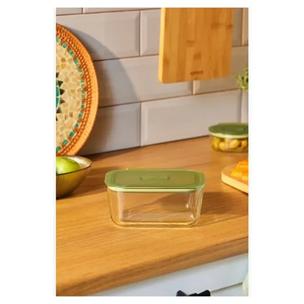 Karaca Green 800 Ml Dikdörtgen Cam Saklama Kabı