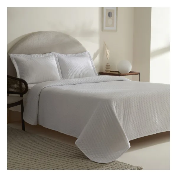 Karaca Home Breeze Soft Offwhite Çift Kişilik Yatak Örtüsü Takımı