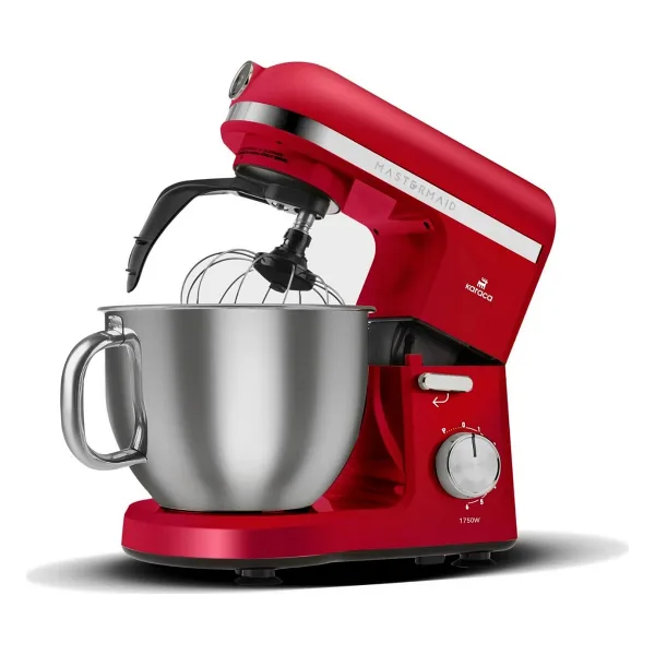 Karaca Mastermaid Chef Pro Çift Kollu 1750 W 5 lt Kırmızı Stand Mikser