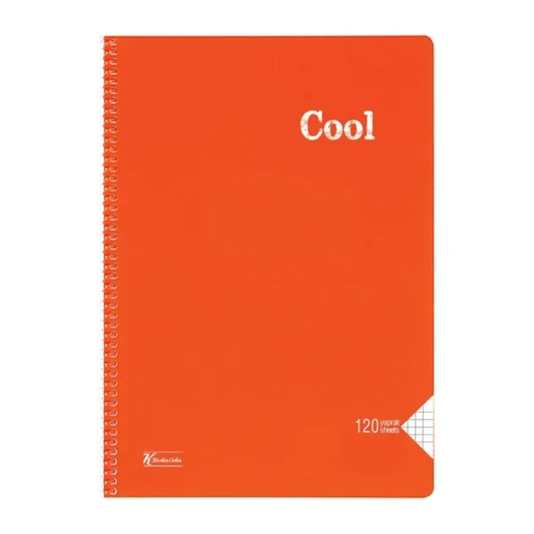 Keskin Color Cool Spiralli A4 120 Yaprak Kareli Defter