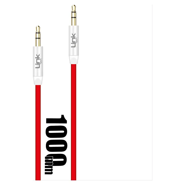 LINKTECH LCA - A585 3.5 AUX KABLO 1000 MM KIRMIZI