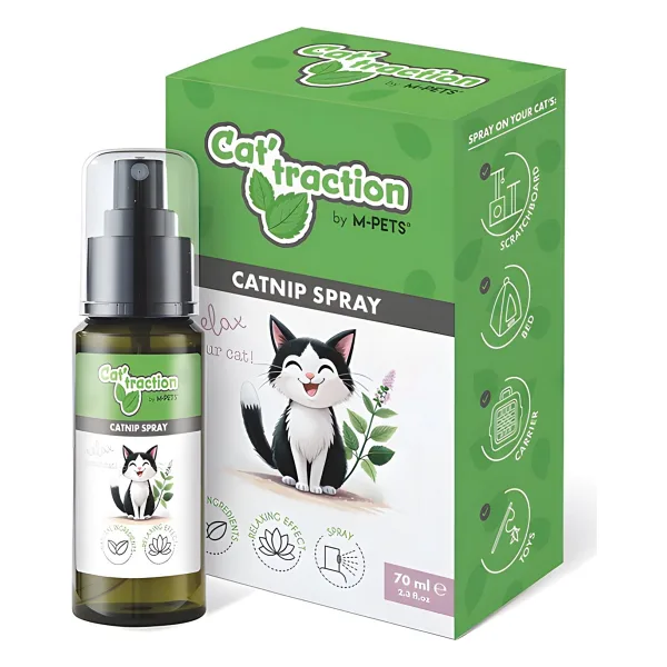 M-Pets Cat Traction 70 ml Catnipli Kedi Spreyi