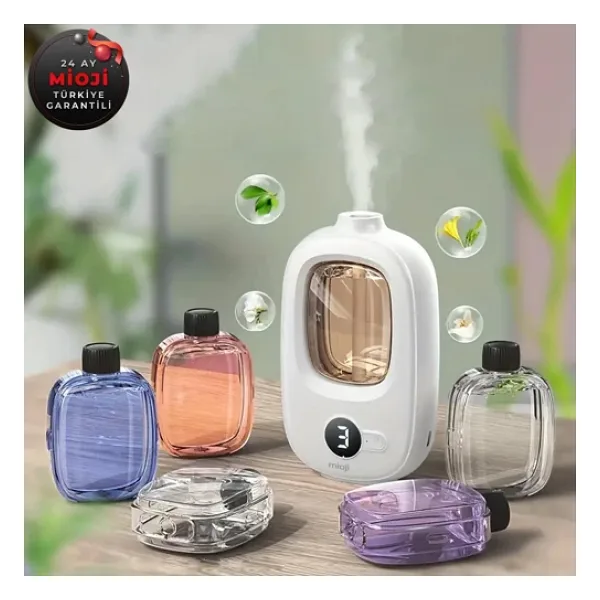 Mioji Smell 2X Aromaterapi Şarjlı Yeni Nesil Otomatik Oda Kokusu Makinesi - Mavi Rüzgar Çanları