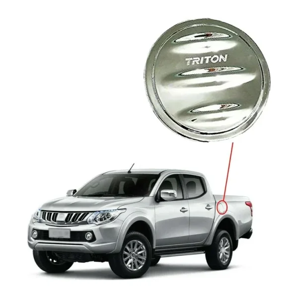 Mitsubishi L200 2015 2018 Depo Kapağı Kaplama Krom