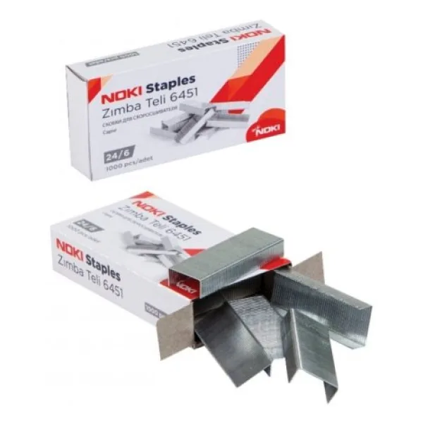 Noki Büyük Zımba Teli No:24/6 1000'li X 2 Paket