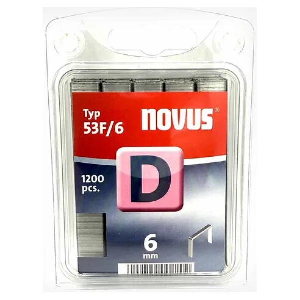 Novus Geniş Zımba Teli 53F/6 galvaniz 1200 Adet