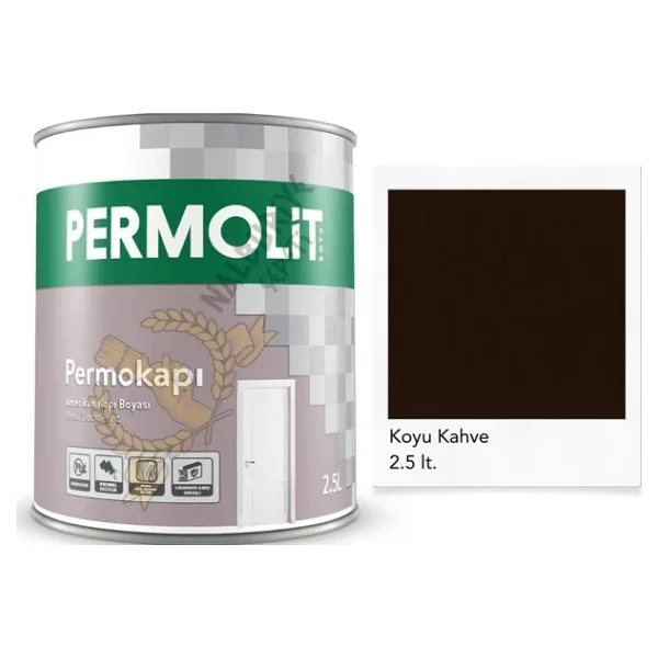 Permolit Sentetik Amerikan Panel Kapı Boyası KOYU KAHVE 2.5 Lt.