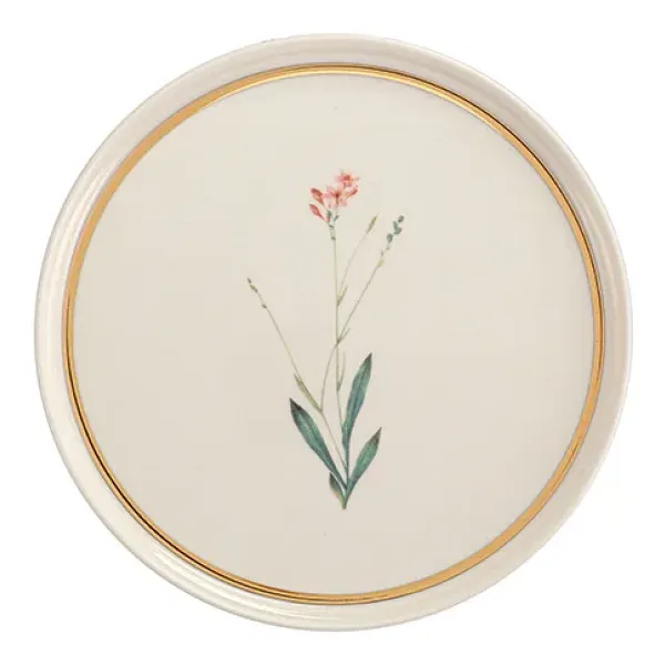 Porland Botanical Desen4 21 cm Tekli Düz Tabak