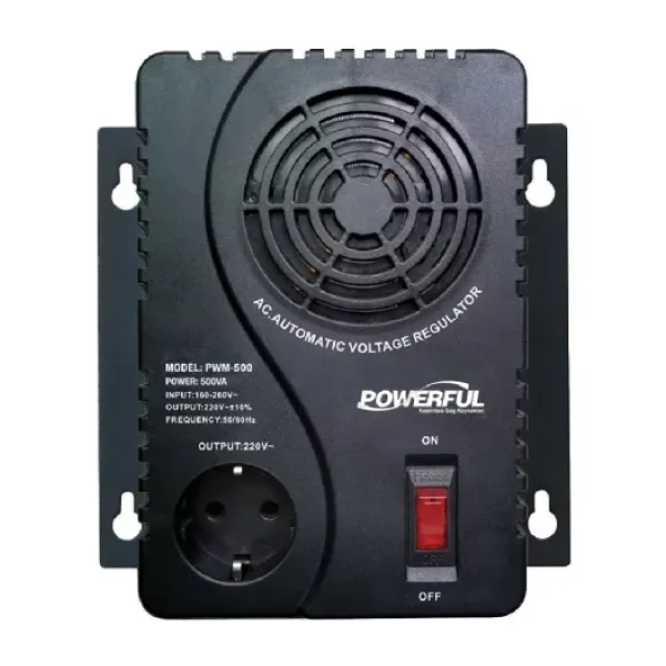 Powerful PWM-500 500VA 250W Kombi, Buzdolabı Otomatik Voltaj Regülatörü