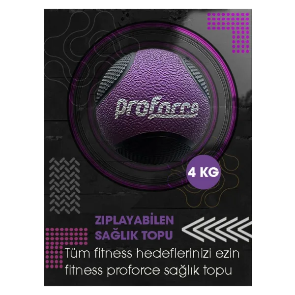 Proforce Ziplayan Saglik Topu 4 Kg St4
