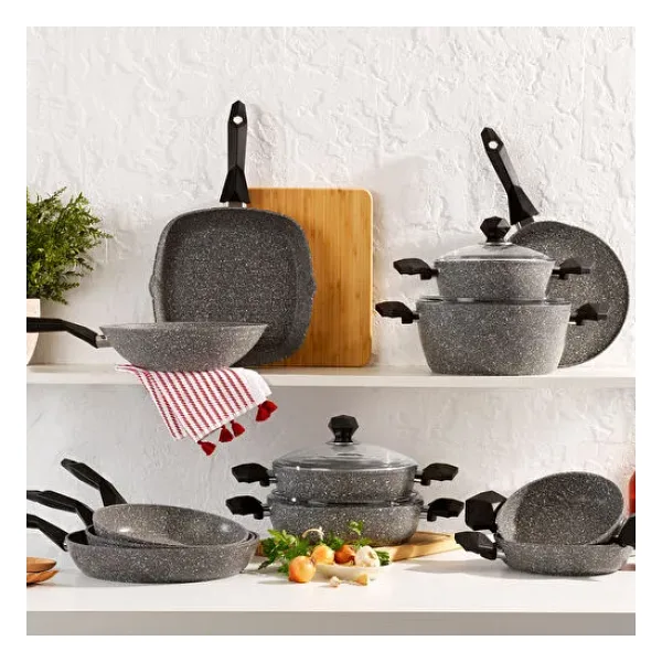 Schafer Cory 28 cm Basık Granit Tencere