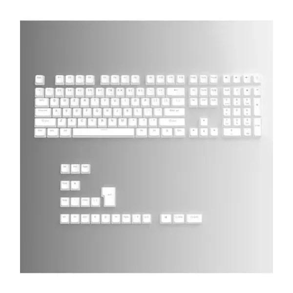 silabor 130 Keys Pudding Keycaps Klavye Tuş İki Renki Kalıplama Keycaps 15