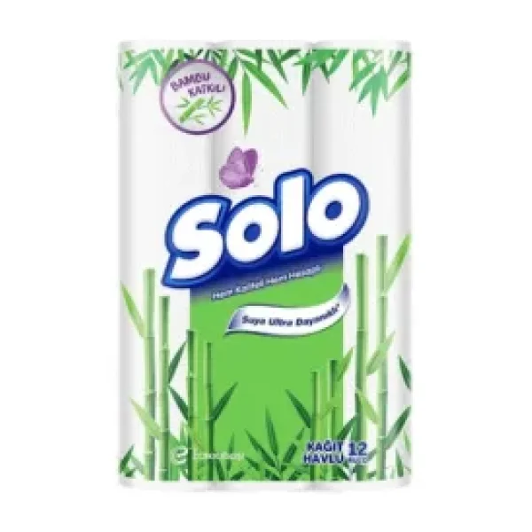 Solo Bambu Katkılı 12'li Kağıt Havlu
