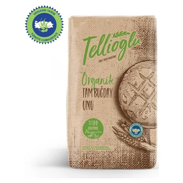 Tellioğlu Organik 1 kg Tam Buğday Unu