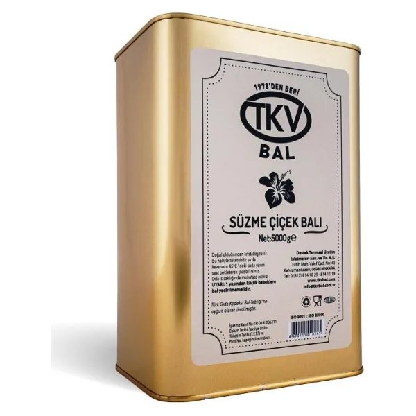 TKV 5 kg Süzme Çiçek Balı