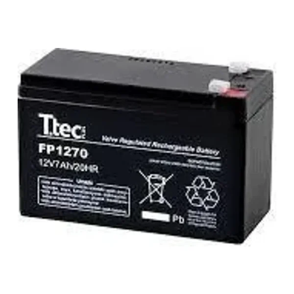 TTEC PLUS Ttec 12v 7ah-20hr Bakımsız Kuru Akü 2kg Ups Uyumlu