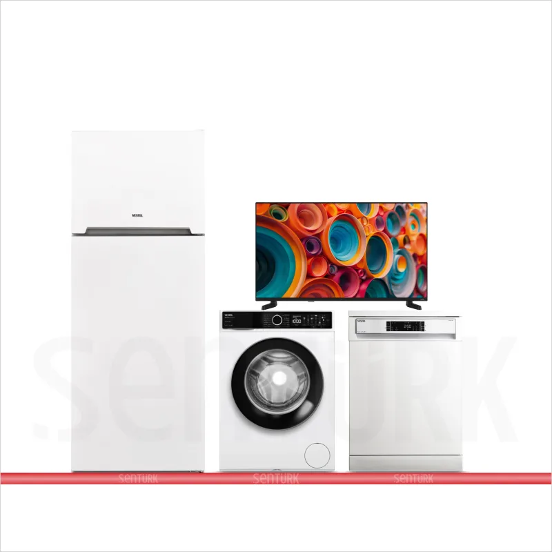 Vestel ''Zümrüt Tv'' Beyaz Eşya Seti Çeyiz Paketi