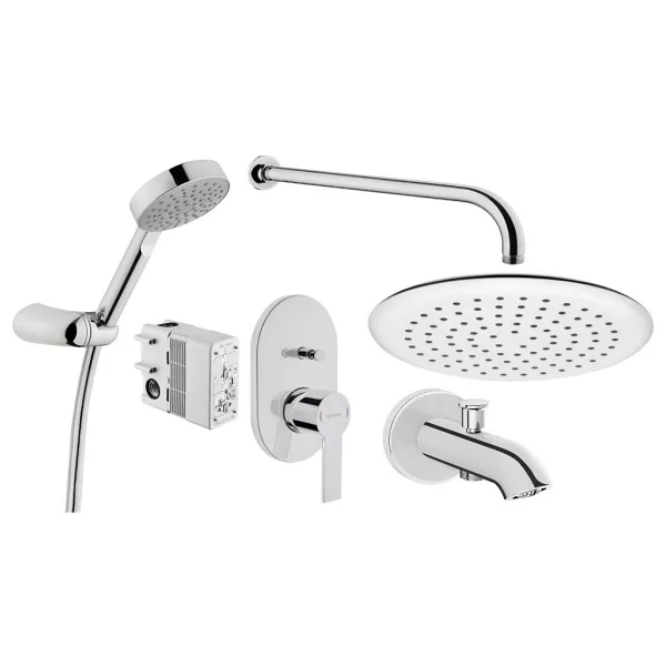 Vitra Artema Fold S Ankastre Banyo Bataryası 6 Lı Set N42253 Çıkış Uçlu