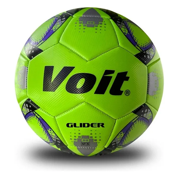 Voit Glider No: 5 Futbol Topu Neon-Yeşil - Beyaz - Yeşil